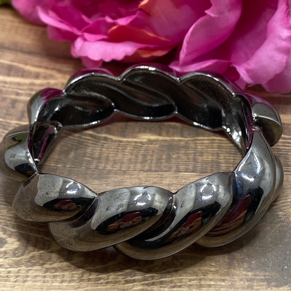 3 for 10$ wide dark grey cuff bracelet